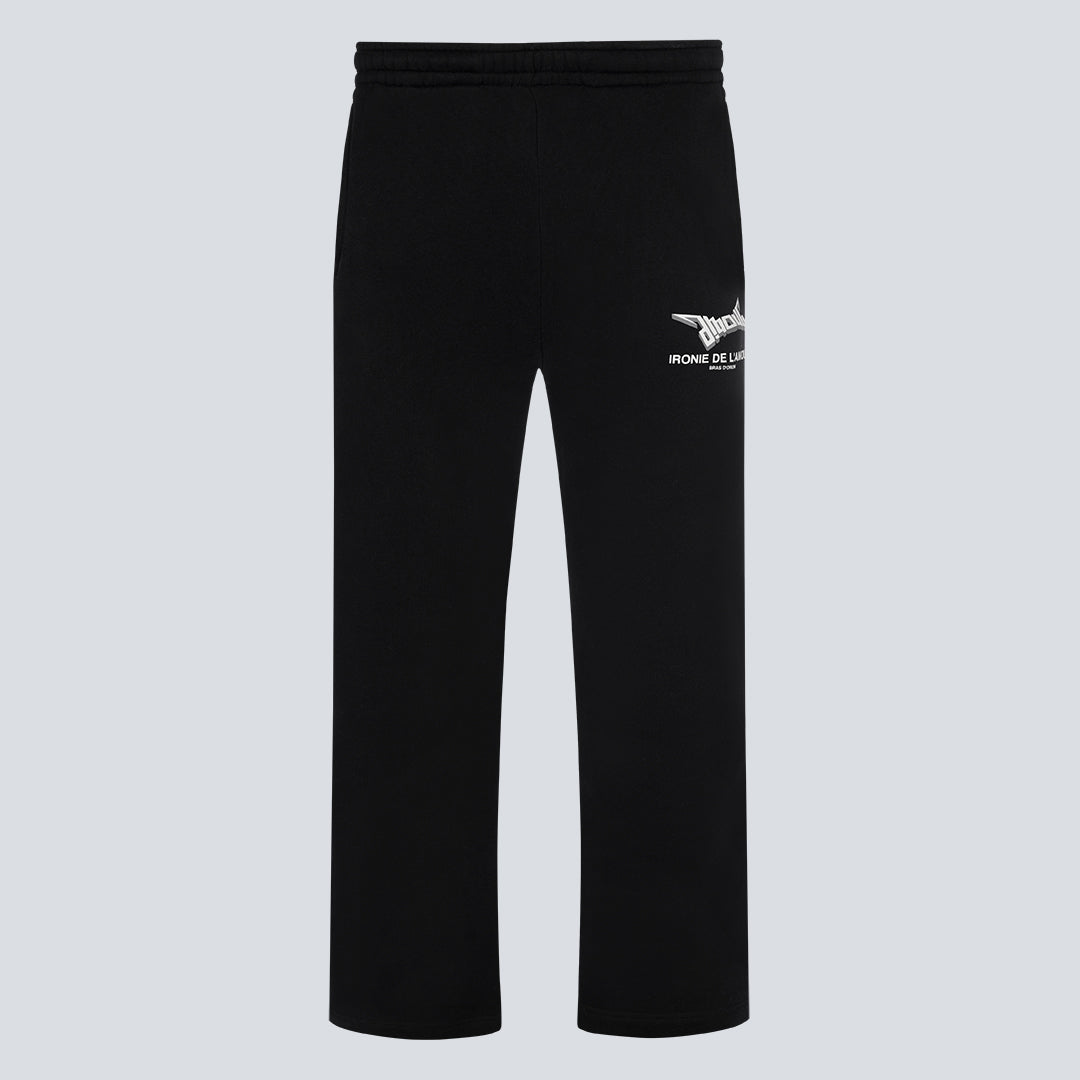 heavy open leg jogger [SWEAT PANTS] - OBSIDIAN