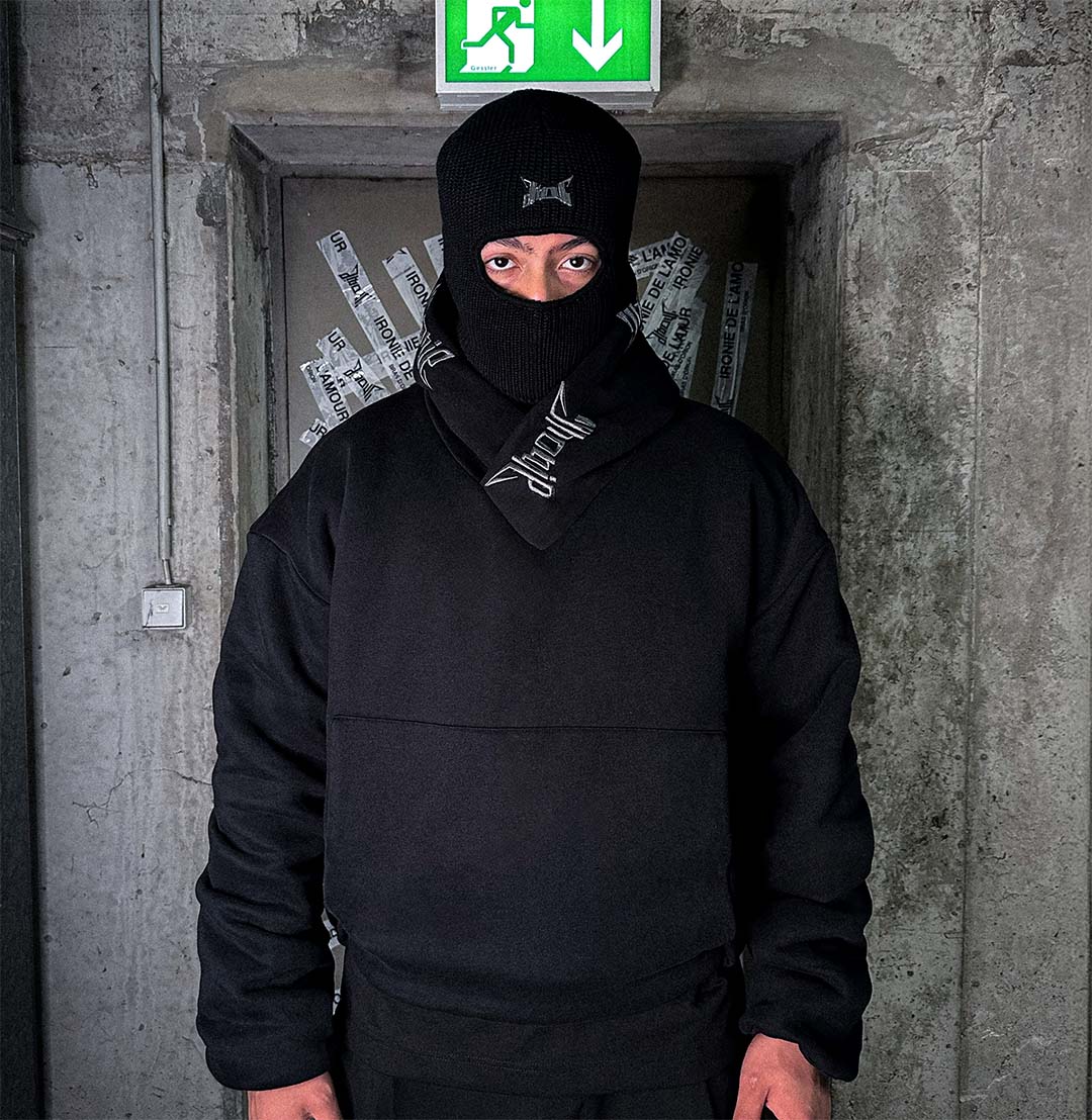 heavy cropped double layer hoodie [UTILITY HOOD]